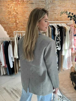 Shop Lara Blazer Grey Blazers