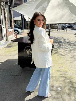 Best Sale Lara Blazer Off White Blazers