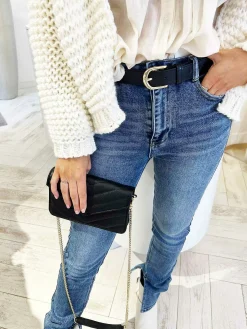 Outlet Laurie Bag Leather Black Tassen