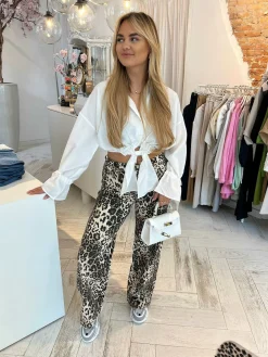 Store Leo Wide Leg Jeans Broeken