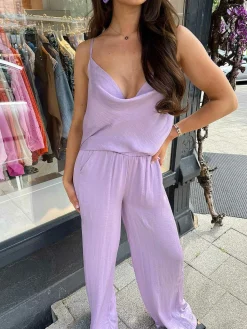 Sale Leyla Silky Set Lila Sets