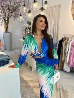 Flash Sale Lina 2 Delig Set Blue & Green Sets