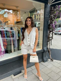 Shop Lindsey Set Beige Sets