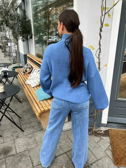 Hot Lot Sweater Denim Blue Truien