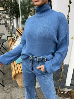 Hot Lot Sweater Denim Blue Truien
