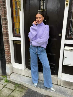 New Lot Sweater Purple Truien