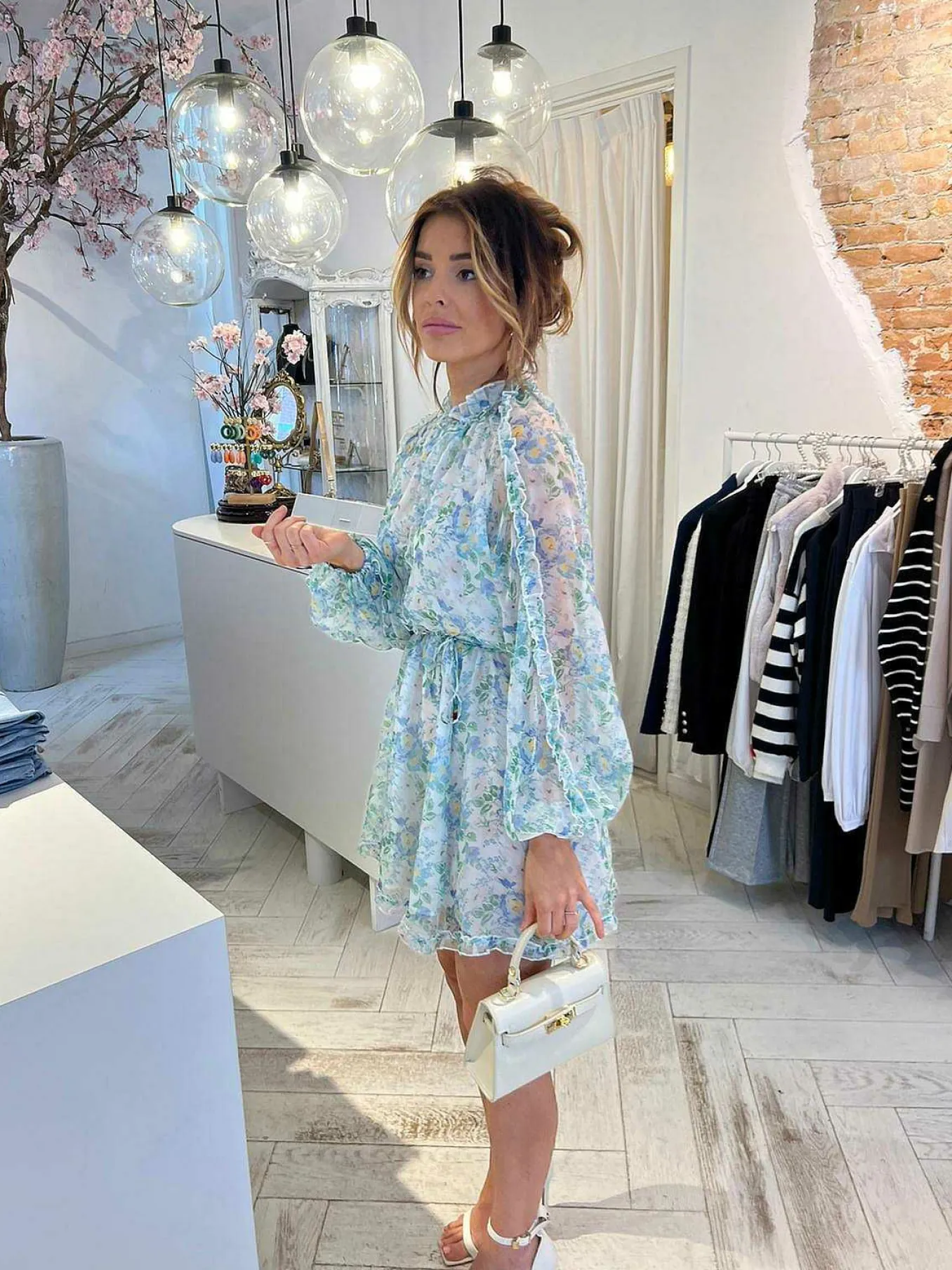 Online Lynn Summer Dress Blue Jurken