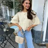 Best Sale Maan Bag Suede Beige Tassen