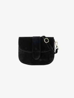 Online Maan Bag Suede Black Tassen