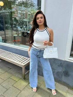 Clearance Mara Halter Top White Tops & Blousjes