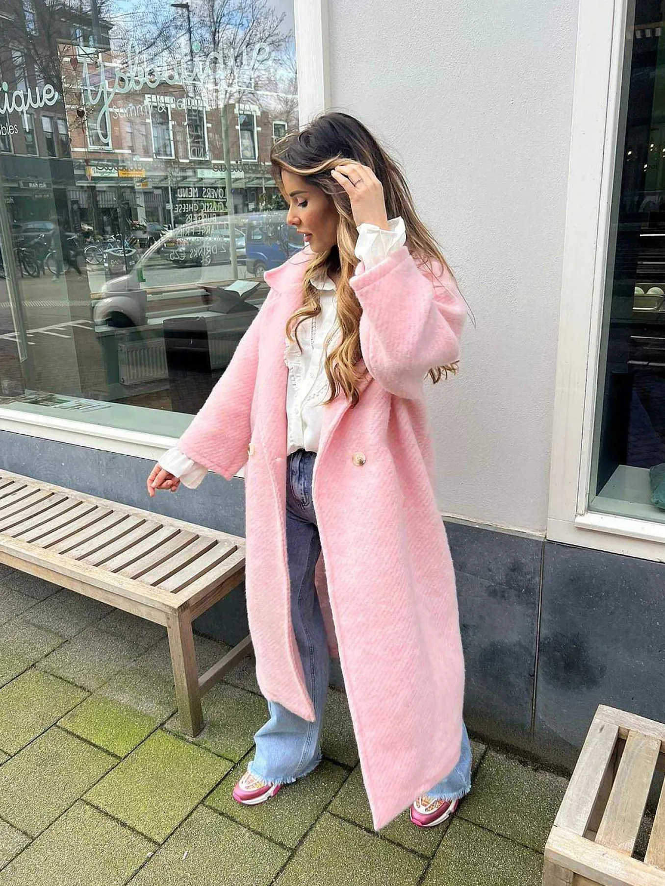 Cheap Melanie Coat Baby Pink Jassen