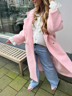 Cheap Melanie Coat Baby Pink Jassen