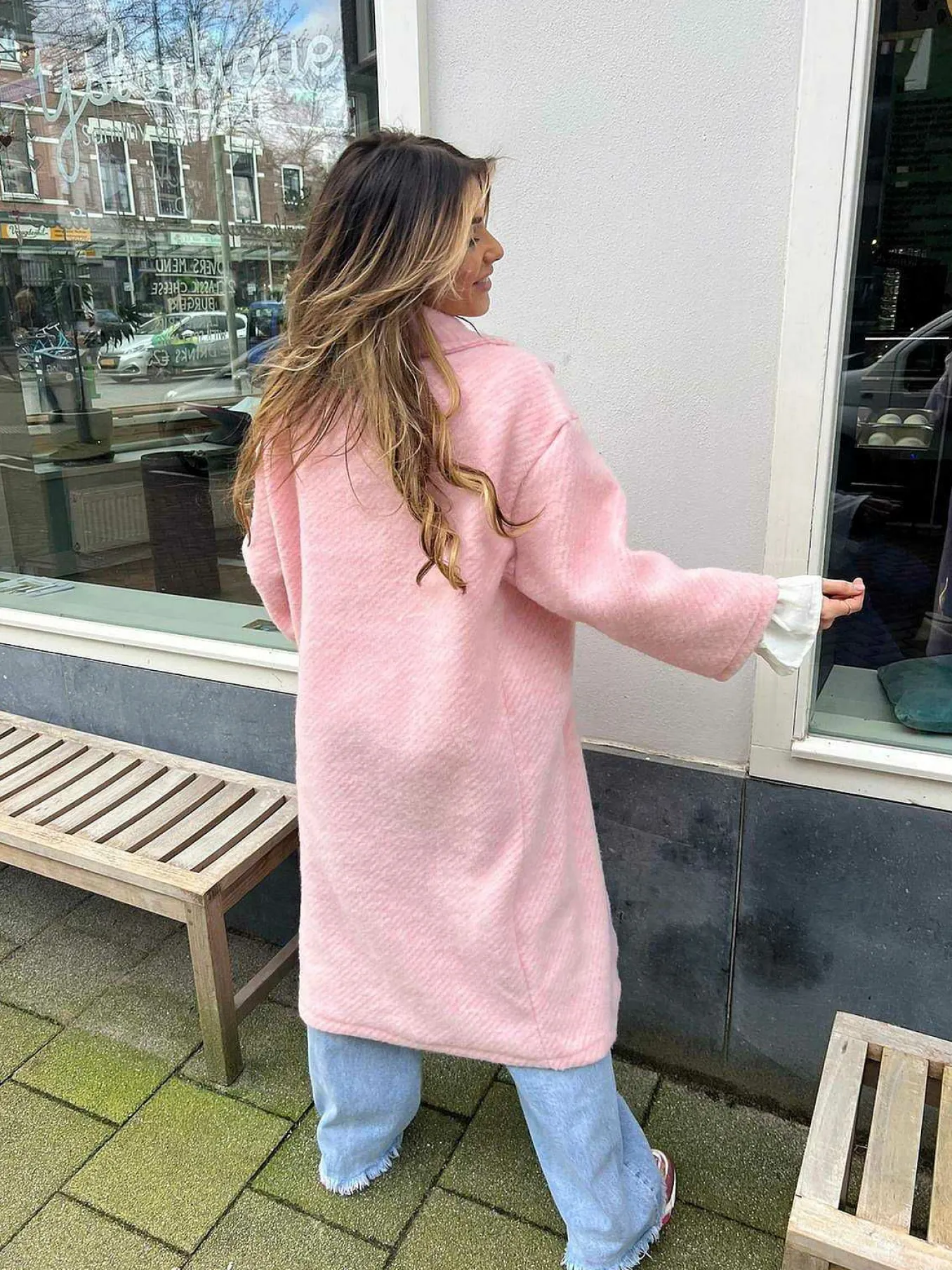 Cheap Melanie Coat Baby Pink Jassen
