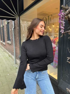 Outlet Millie Top Black Tops & Blousjes