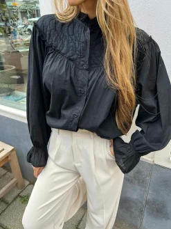 Hot Nina Padded Blouse Black Tops & Blousjes