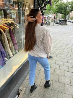 Cheap Nina Padded Blouse Stone Tops & Blousjes