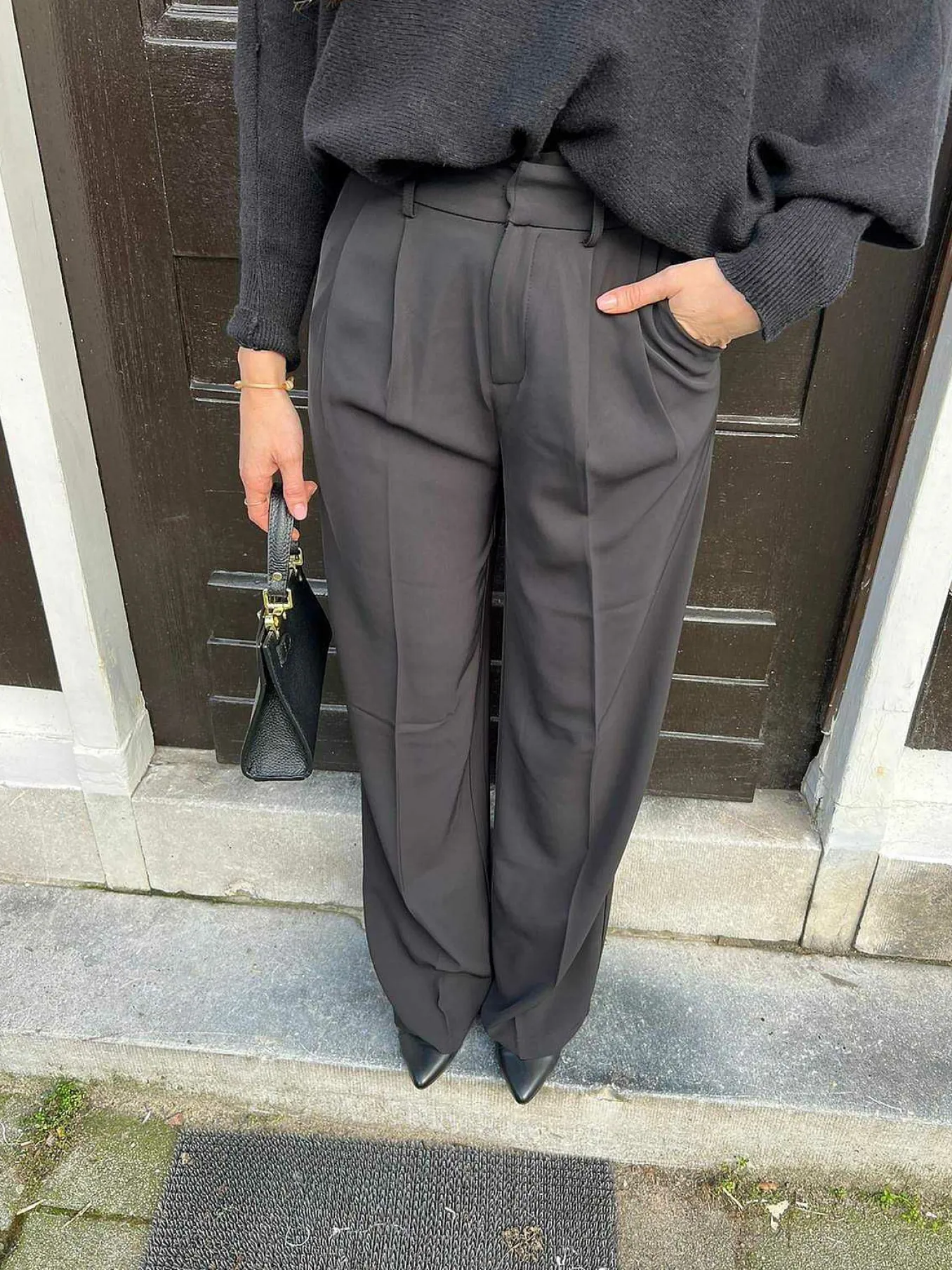 Sale Paige Pantalon Black Broeken