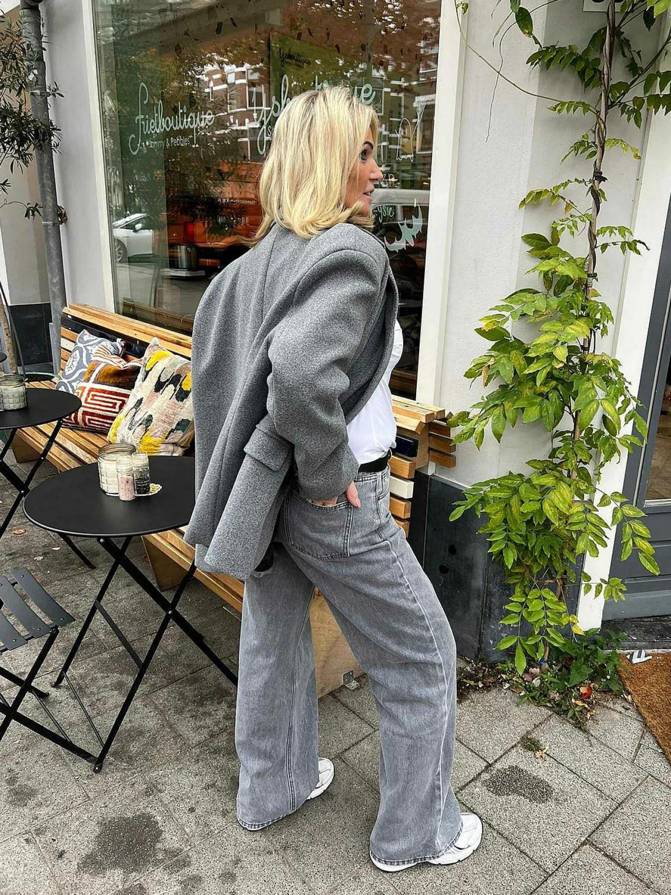Fashion Perfect Oversized Blazer Grey Blazers