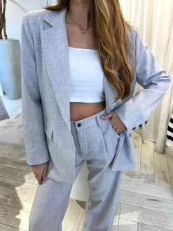 Outlet Polly Blazer Light Grey Blazers