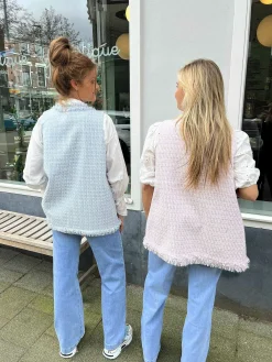 Flash Sale Ruby Fringe Gilet Baby Blue Gilets