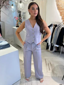 Clearance Saar Gilet Mauve Gilets