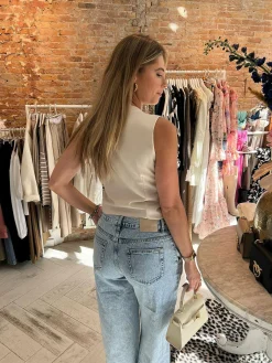 Clearance Saar Perfect Gilet Beige Gilets