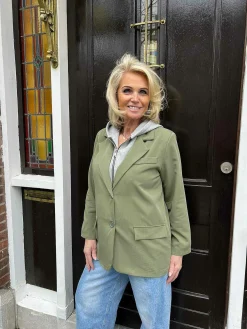 Sale Sara Blazer Hoodie Army Blazers