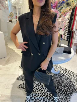 Discount Seline Bag Leather Black Tassen