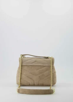 Best Sale Seline Bag Suede Taupe Tassen
