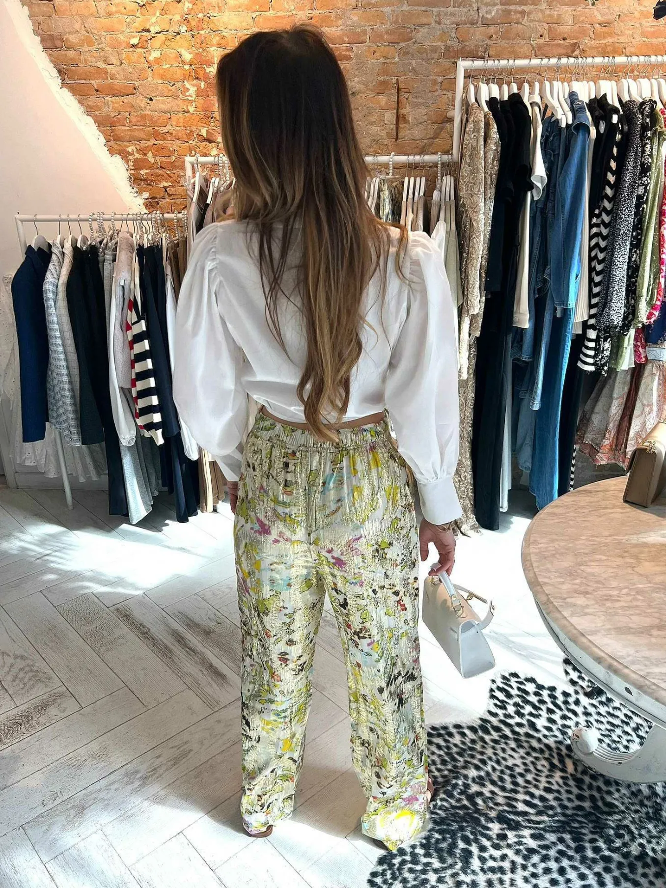 Shop Senna Multicolor Pantalon Green Broeken