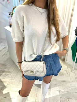 New Sophia Bag Beige Gold Medium Tassen