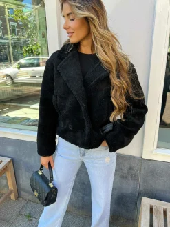 Best Teddy Biker Jacket Black Jassen