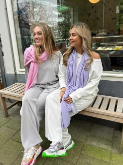 Online The Supersoft Scarf Baby Pink Mutsen & Sjaals