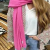 Store The Supersoft Scarf Pink Mutsen & Sjaals