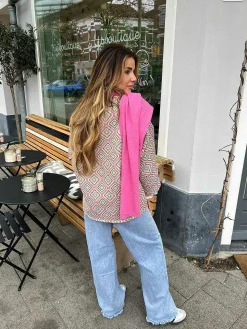 Store The Supersoft Scarf Pink Mutsen & Sjaals