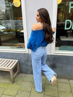 Fashion Vlinder Trui Kobalt Truien