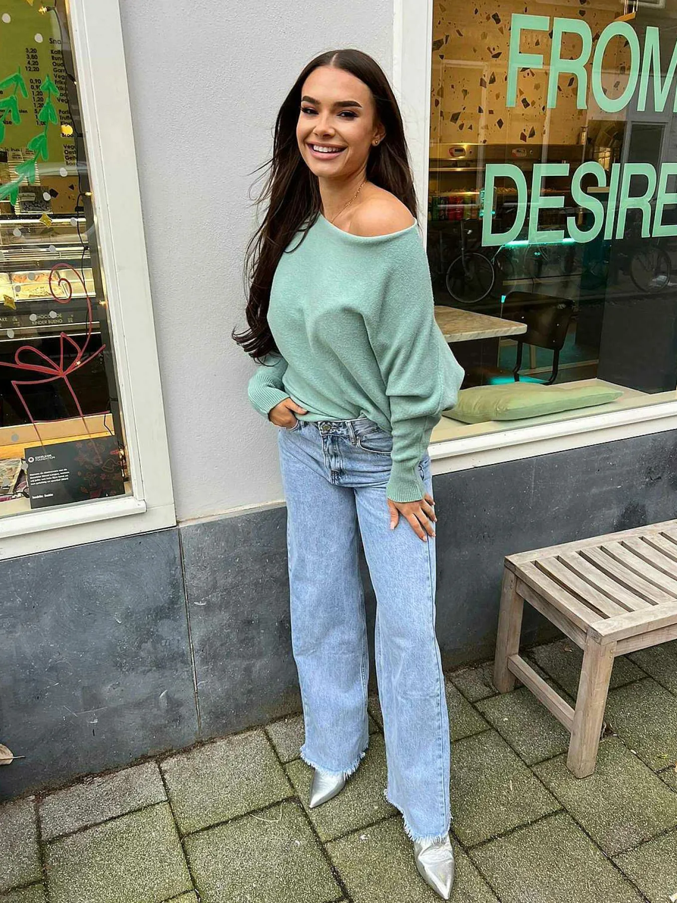 Flash Sale Vlinder Trui Mint Truien