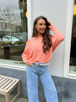 Online Vlinder Trui Peach Truien