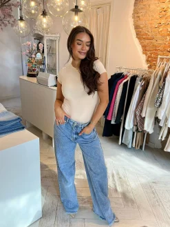 Sale Yuliia Short Sleeve Body Beige Body's