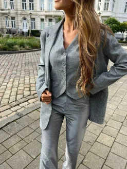 Sale Yuna Sparkle Gilet Silver Gilets