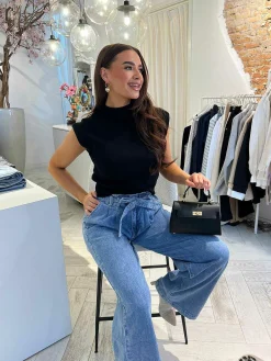 Best Zarah Top Black Tops & Blousjes